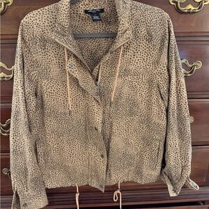 Stylish Tan and Brown Utility Jacket
